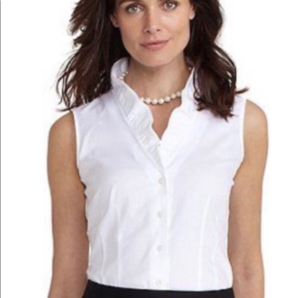 Brooks brothers sleeveless button up!